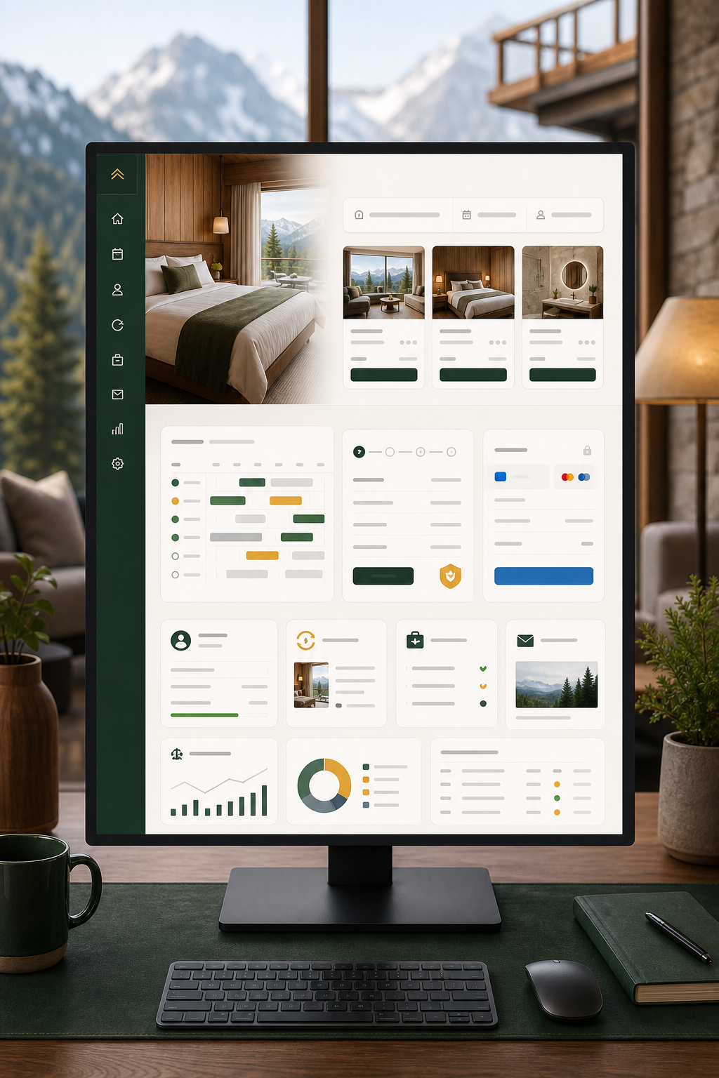 cielo-alto-featured Synthetic resort booking website interface for Cielo Alto Place showing room discovery, availability search, reservations, payment flow, and staff operations.